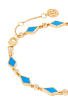 Morocco Mosaic Bracelet, 18k Yellow Gold & Diamonds